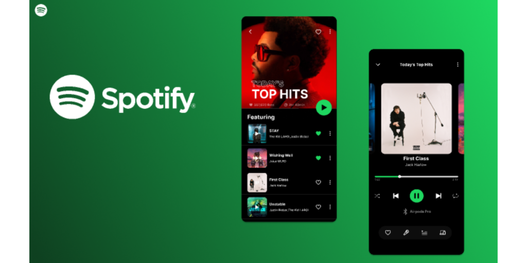 Spotify Music Videos playing on mobile and desktop screens
